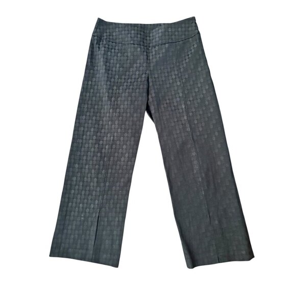 F. J. Malik Women's Black Circled Pattern Pants - Picture 2 of 8